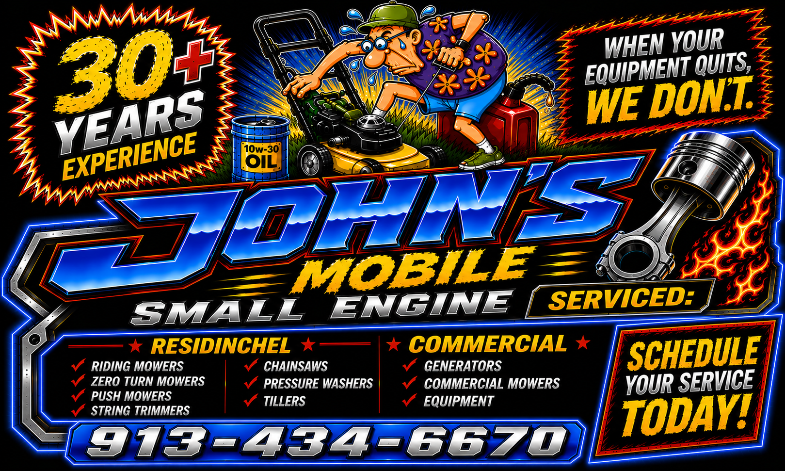 John's Mobile Small Engine Repair logo